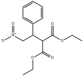 PROPANEDIOIC ACID, 2-(2-NITRO-1-PHENYLETHYL)-, 1,3-DIETHYL ESTER Structural