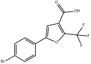 5-(4-BROMOPHENYL)-2-(TRIFLUOROMETHYL)-3-FUROIC ACID Structural