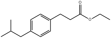 3-(4-ISOBUTYL-PHENYL)-PROPIONIC ACID ETHYL ESTER Structural