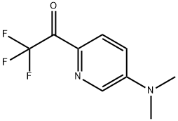Ethanone, 1-[5-(dimethylamino)-2-pyridinyl]-2,2,2-trifluoro- (9CI) Structural