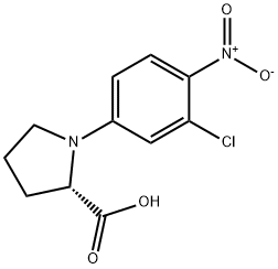 N-(3-Chloro-4-nitrophenyl)-L-proline Structural