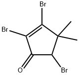 2,3,5-TRIBROMO-4,4-DIMETHYLCYCLOPENT-2-EN-1-ONE Structural