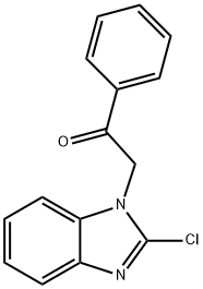 2-(2-CHLORO-1H-BENZIMIDAZOL-1-YL)-1-PHENYLETHANONE Structural