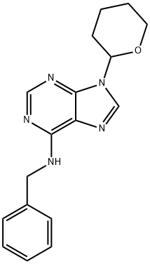 N-Benzyl-9-(tetrahydro-2H-pyran-2-yl)adenine Structural