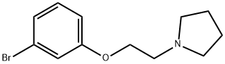 1-[2-(3-BROMOPHENOXY)ETHYL]-PYRROLIDINE Structural