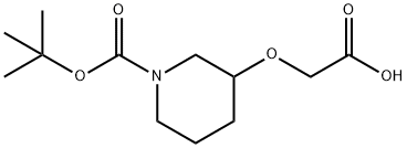 3-CARBOXYMETHOXY-PIPERIDINE-1-CARBOXYLIC ACID TERT-BUTYL ESTER Structural