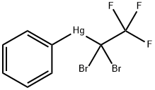 1,1-DIBROMOTRIFLUOROETHYL PHENYL MERCURY Structural