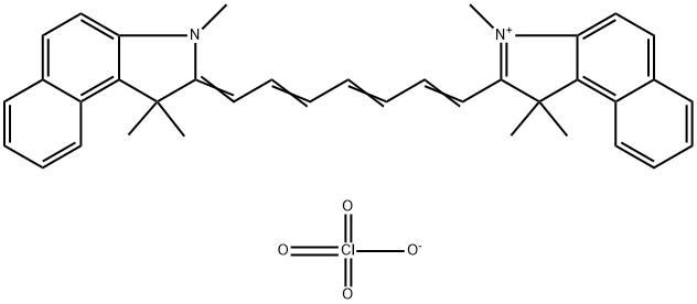 1,1',3,3,3',3'-HEXAMETHYL-4,4',5,5'-DI-BENZO-2,2'-INDOTRICARBOCYANINE PERCHLORATE Structural