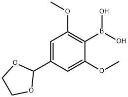 4-(1,3-DIOXOLAN-2-YL)-2,6-DIMETHOXYPHENYLBORONIC ACID Structural