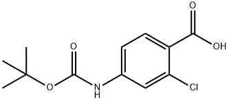 N-BOC-4-AMINO-2-CHLOROBENZOIC ACID Structural