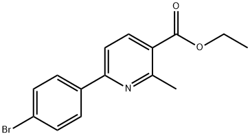 ETHYL 6-(4-BROMOPHENYL)-2-METHYLPYRIDINE-3-CARBOXYLATE