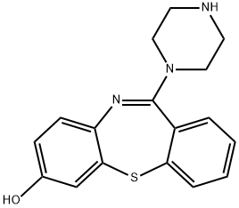 11-(1-PIPERAZINYL)-DIBENZO[B,F][1,4]THIAZEPIN-7-OL Structural