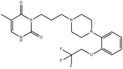 5-METHYL-3-[3-[3-[4-[2-(2,2,2-TRIFLUOROETHOXY)PHENYL]-1-PIPERAZINYL]PROPYL]-2,4-(1H,3H)-PYRIMIDINEDIONE] HYDROCHLORIDE