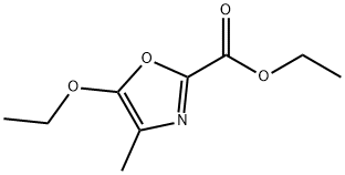 2-Oxazolecarboxylic acid, 5-ethoxy-4-methyl-, ethyl ester Structural