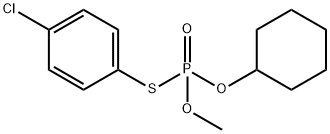O-Cyclohexyl O-methyl S-(4-chlorophenyl) phosphorothioate Structural