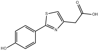 [2-(4-HYDROXY-PHENYL)-THIAZOL-4-YL]-ACETIC ACID Structural