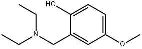 2-(diethylaminomethyl)-4-methoxy-phenol Structural