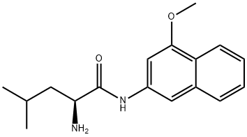 L-LEUCINE 4-METHOXY-B-NAPHTHYLAMIDE*FREE  BASE Structural