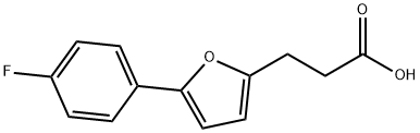 3-[5-(4-FLUORO-PHENYL)-FURAN-2-YL]-PROPIONIC ACID Structural