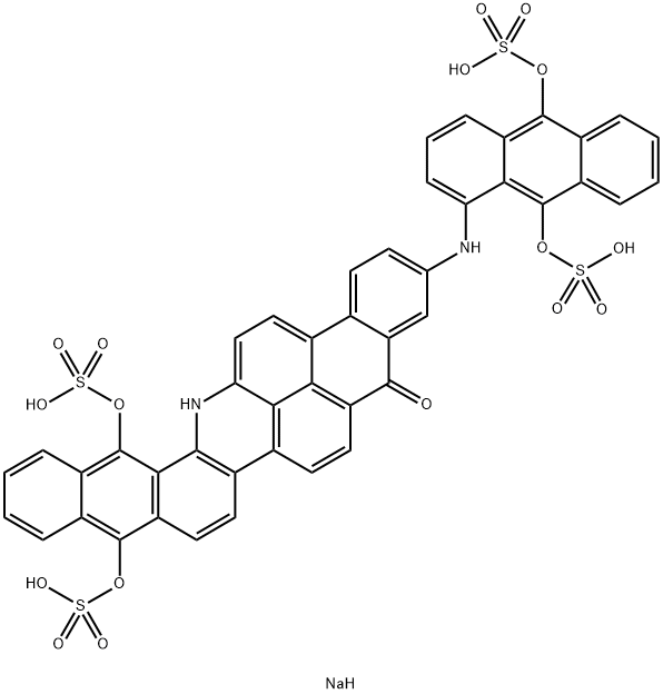 tetrasodium 3-[(9,10-dihydroxy-1-anthryl)amino]-10,15-dihydroxyanthra[2,1,9-mna]naphth[2,3-h]acridin-5(16H)-one tetrakis(sulphate)  