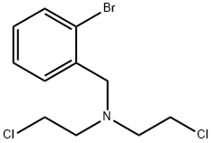 N,N-Bis(2-chloroethyl)-o-bromobenzylamine Structural