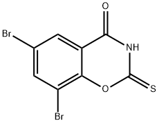 6,8-Dibromo-2-thio-2H-1,3-benzoxazine-2,4(3H)-dione Structural