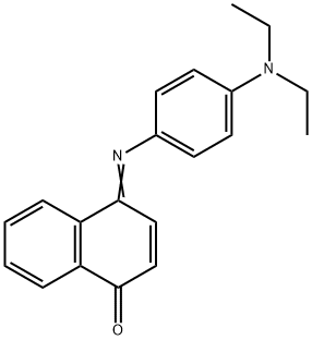 4-[[4-(diethylamino)phenyl]imino]naphthalen-1(4H)-one  Structural