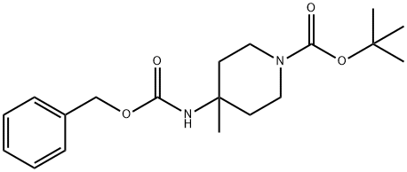 4-BENZYLOXY-CARBONYL-AMINO-1-N-BUTOXY-CARBONYL-4-METHYL PIPERIDINE Structural