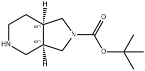 TERT-BUTYL HEXAHYDRO-1H-PYRROLO[3,4-C]PYRIDINE-2(3H)-CARBOXYLATE Structural