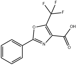 2-PHENYL-5-(TRIFLUOROMETHYL)-OXAZOLE-4-CARBOXYLICACID
 Structural