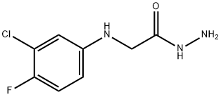 2-(3-CHLORO-4-FLUOROANILINO)ACETOHYDRAZIDE Structural