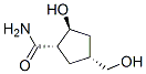 Cyclopentanecarboxamide, 2-hydroxy-4-(hydroxymethyl)-, (1alpha,2beta,4alpha)- (9CI) Structural