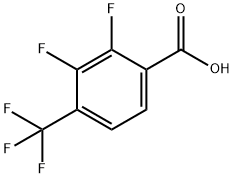 2,3-DIFLUORO-4-(TRIFLUOROMETHYL)BENZOIC ACID Structural