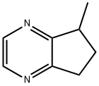 6,7-Dihydro-5-methyl-5(H)-cyclopentapyrazine Structural