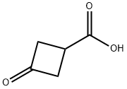 3-Oxocyclobutanecarboxylic acid Structural Picture