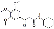 N-Cyclohexyl-2-(3,4,5-trimethoxybenzoyl)acetamide Structural