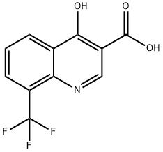 4-HYDROXY-8-(TRIFLUOROMETHYL)QUINOLINE-3-CARBOXYLIC ACID Structural