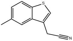 (5-METHYL-1-BENZOTHIEN-3-YL)ACETONITRILE Structural