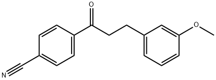 4'-CYANO-3-(3-METHOXYPHENYL)PROPIOPHENONE Structural