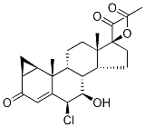 6β-Chloro-7α-hydroxy-6,7-dihydro Cyproterone Acetate Structural