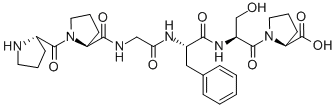 H-PRO-PRO-GLY-PHE-SER-PRO-OH Structural