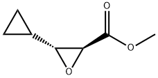 Oxiranecarboxylic acid, 3-cyclopropyl-, methyl ester, (2S,3R)- (9CI) Structural