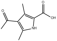 4-ACETYL-3,5-DIMETHYL-1H-PYRROLE-2-CARBOXYLIC ACID Structural