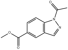 METHYL 1-ACETYL-1H-INDAZOLE-5-CARBOXYLATE Structural