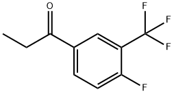 4'-FLUORO-3'-(TRIFLUOROMETHYL)PROPIOPHENONE Structural