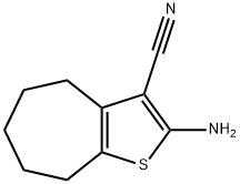 2-AMINO-5,6,7,8-TETRAHYDRO-4H-CYCLOHEPTA[B]THIOPHENE-3-CARBONITRILE Structural