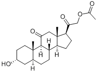 3alpha,21-dihydroxy-5alpha-pregnane-11,20-dione 21-acetate Structural