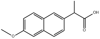 (+/-)-2-(6-METHOXY-2-NAPHTHYL)PROPIONIC ACID Structural