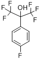 p-Fluoro-(2-hydroxyhexafluoroisopropyl)benzene Structural