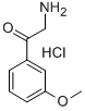 2-(3-METHOXY-PHENYL)-2-OXO-ETHYL-AMMONIUM, CHLORIDE Structural